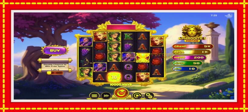 Slot machine Aphrodites Fortune with access to free game online, picture 1