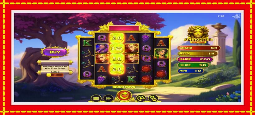 Slot machine Aphrodites Fortune with access to free game online, picture 3