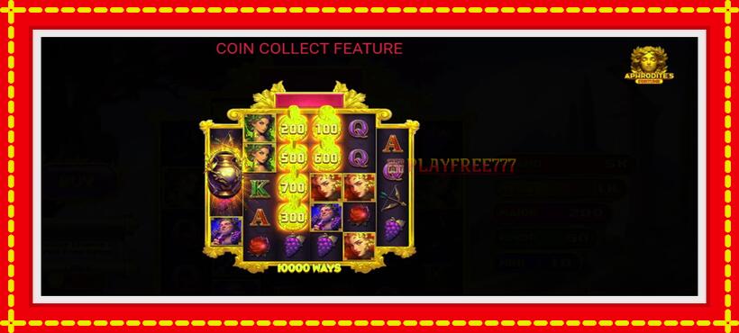 Slot machine Aphrodites Fortune with access to free game online, picture 4