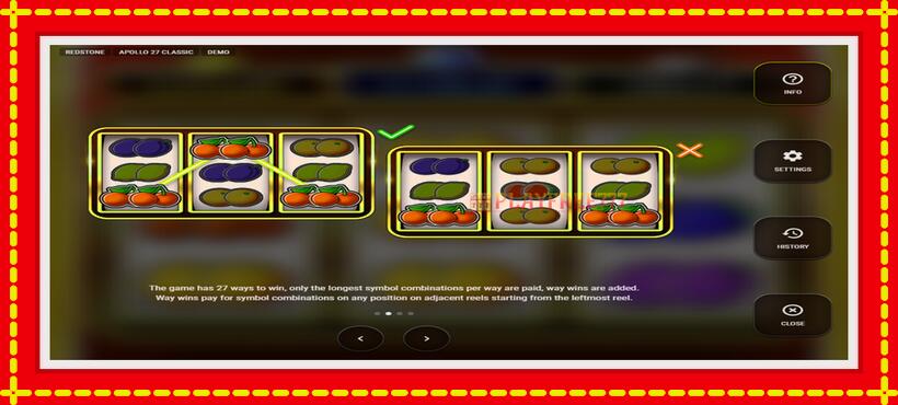 Slot machine Apollo 27 Classic with access to free game online, picture 6