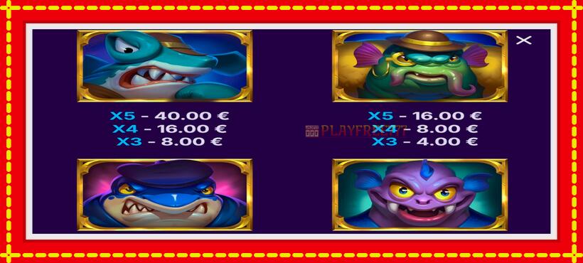 Slot machine Aqua Mafia with access to free game online, picture 5