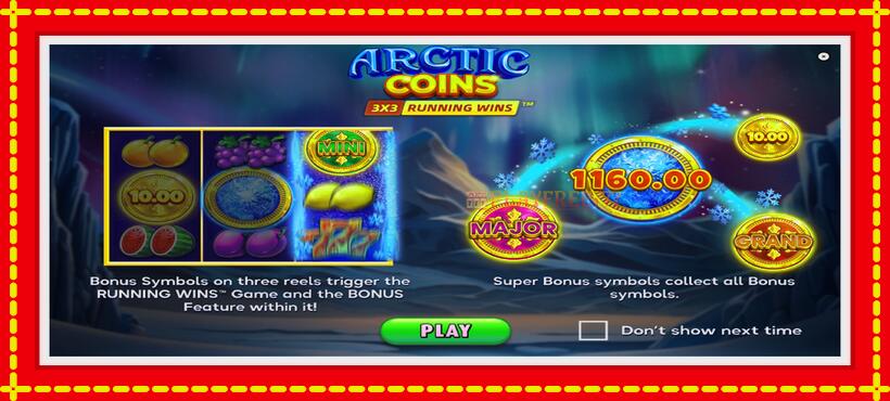 Slot machine Arctic Coins with access to free game online, picture 1