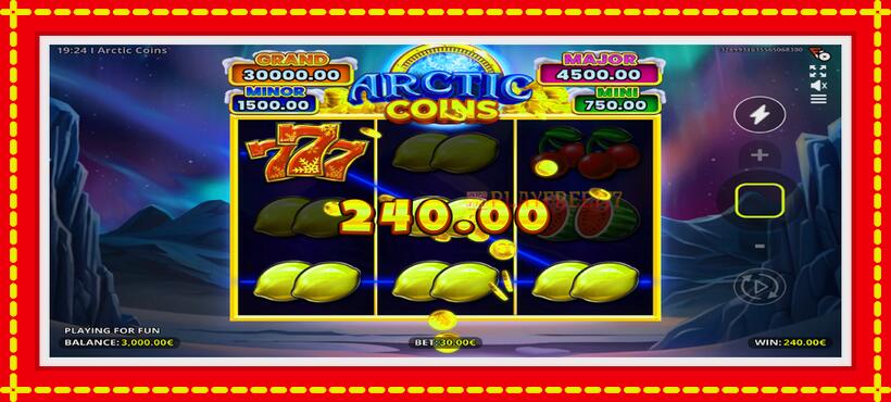 Slot machine Arctic Coins with access to free game online, picture 4