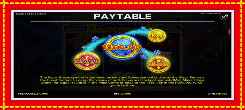 Slot machine Arctic Coins with access to free game online, picture 5