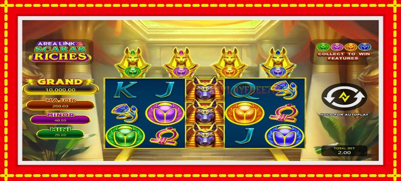 Slot machine Area Link Scarab Riches with access to free game online, picture 1