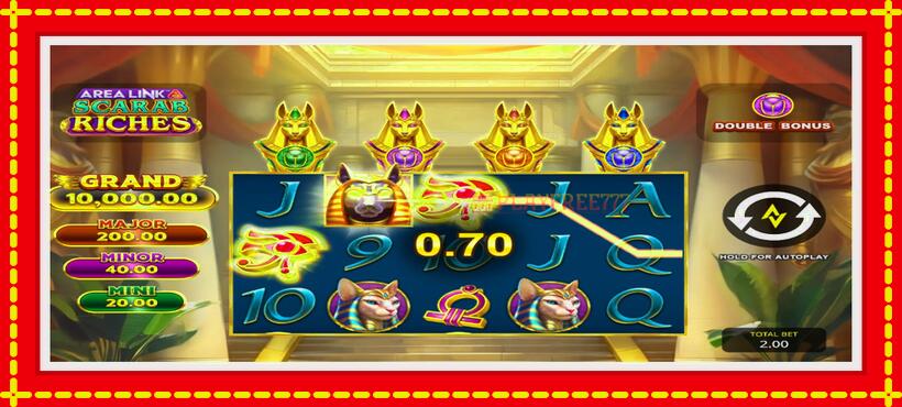 Slot machine Area Link Scarab Riches with access to free game online, picture 2