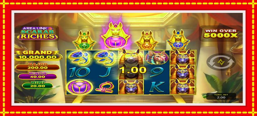 Slot machine Area Link Scarab Riches with access to free game online, picture 3