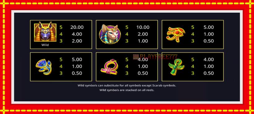 Slot machine Area Link Scarab Riches with access to free game online, picture 5