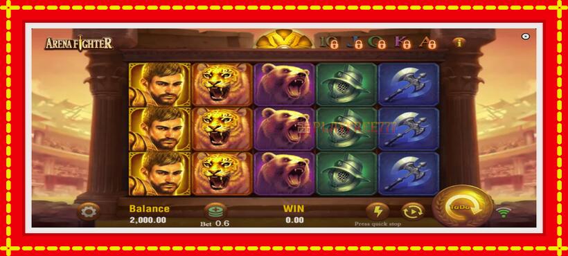 Slot machine Arena Fighter with access to free game online, picture 2