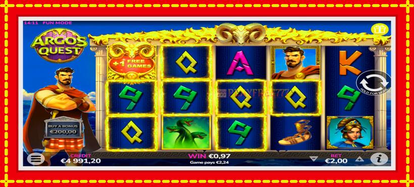 Slot machine Argos Quest with access to free game online, picture 3