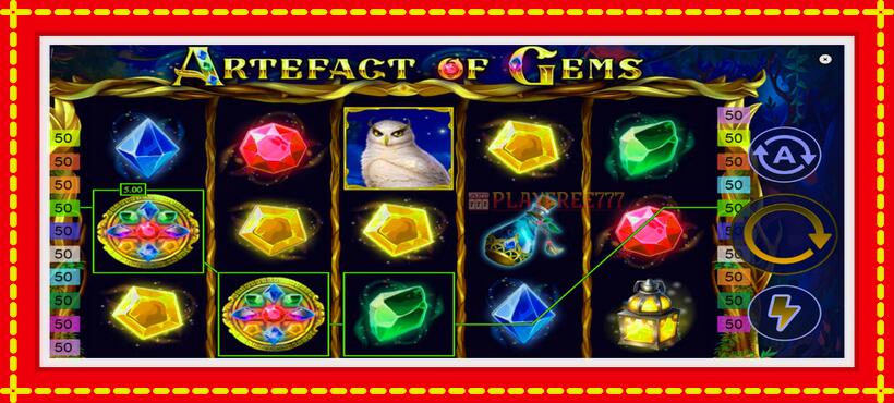 Slot machine Artefact of Gems with access to free game online, picture 2