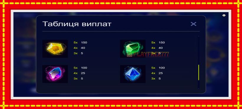 Slot machine Artefact of Gems with access to free game online, picture 6