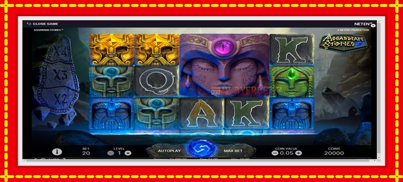 Slot machine Asgardian Stones with access to free game online, picture 1