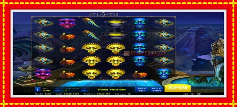 Slot machine Atlantis with access to free game online, picture 1