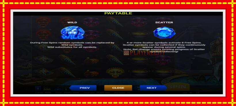 Slot machine Atlantis with access to free game online, picture 3