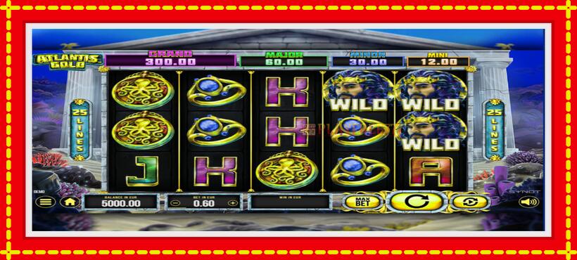 Slot machine Atlantis Gold with access to free game online, picture 2