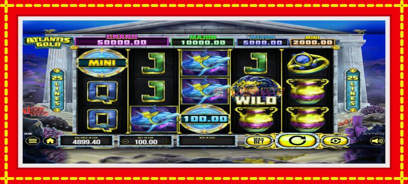 Slot machine Atlantis Gold with access to free game online, picture 5