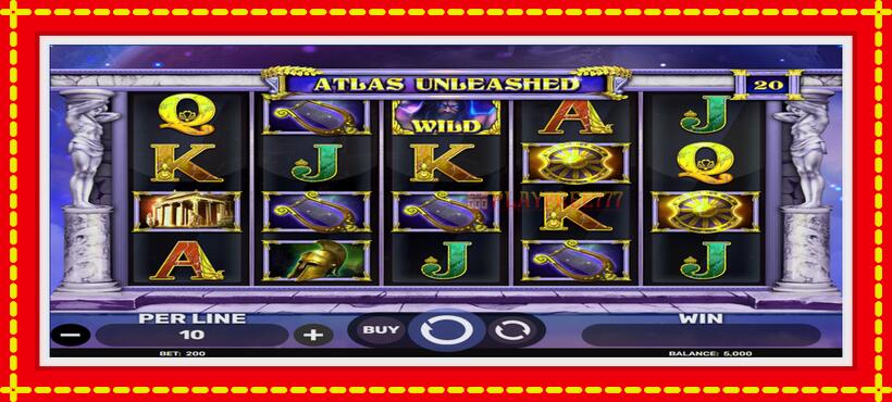 Slot machine Atlas Unleashed with access to free game online, picture 2