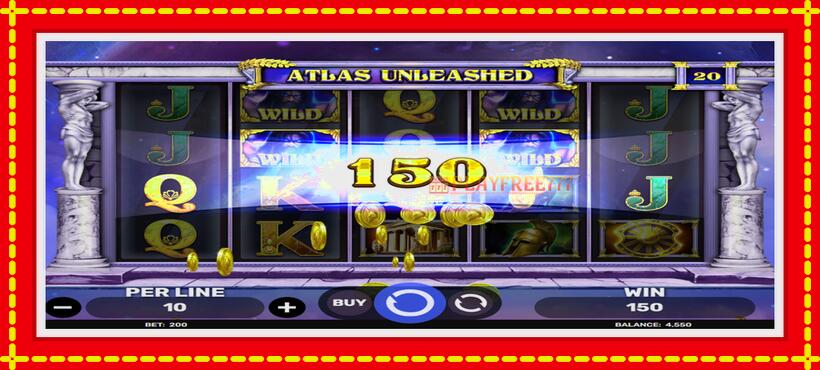 Slot machine Atlas Unleashed with access to free game online, picture 3