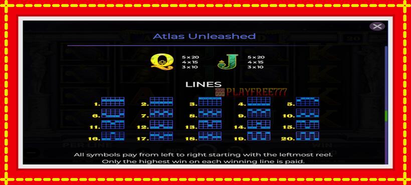 Slot machine Atlas Unleashed with access to free game online, picture 7