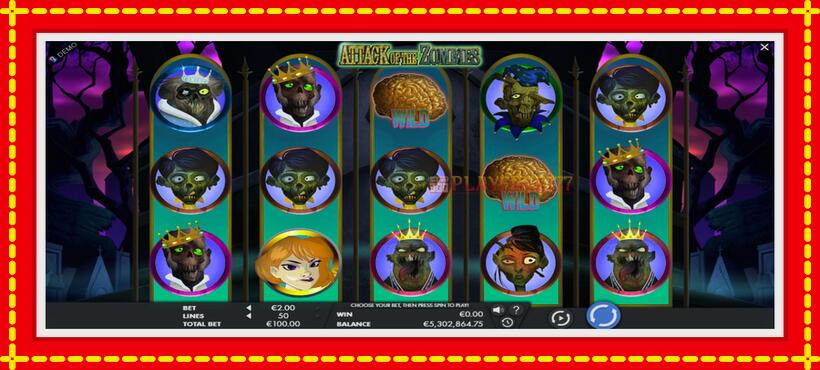 Slot machine Attack of the Zombies with access to free game online, picture 2