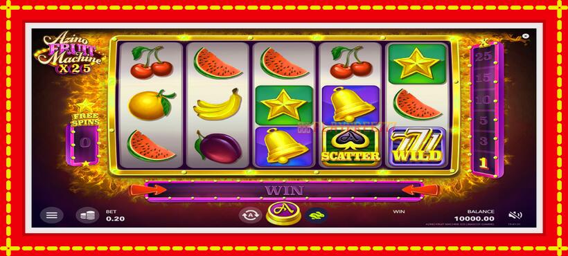 Slot machine Azino Fruit Machine x25 with access to free game online, picture 2