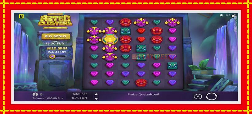 Slot machine Aztec Clusters with access to free game online, picture 2