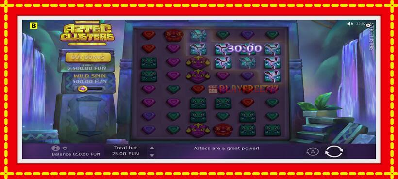 Slot machine Aztec Clusters with access to free game online, picture 3