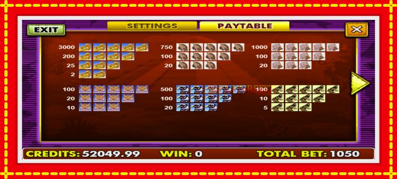 Slot machine Aztec Gold with access to free game online, picture 4