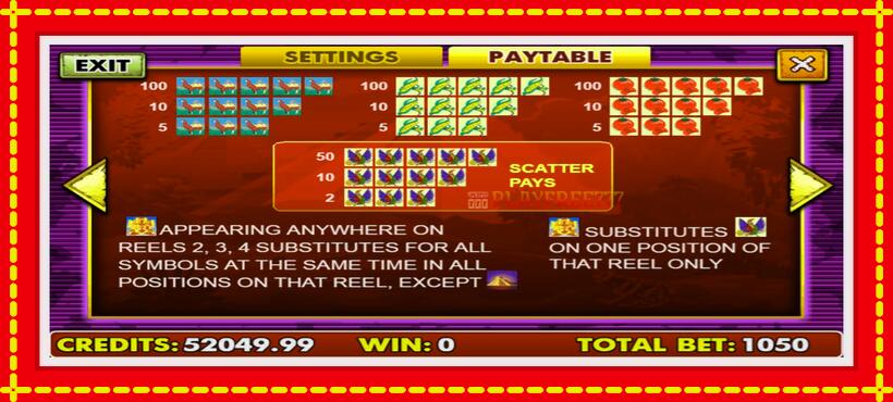 Slot machine Aztec Gold with access to free game online, picture 5