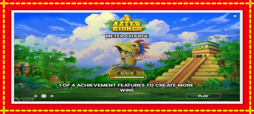 Slot machine Aztec Riches with access to free game online, picture 1