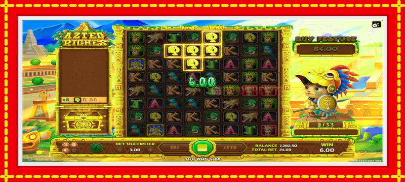 Slot machine Aztec Riches with access to free game online, picture 3