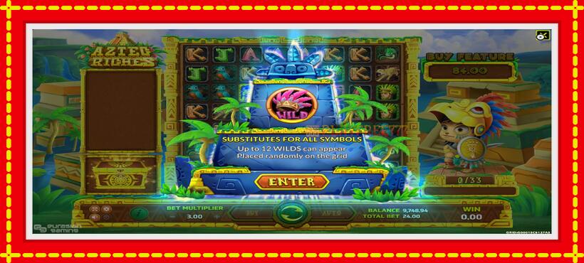 Slot machine Aztec Riches with access to free game online, picture 4