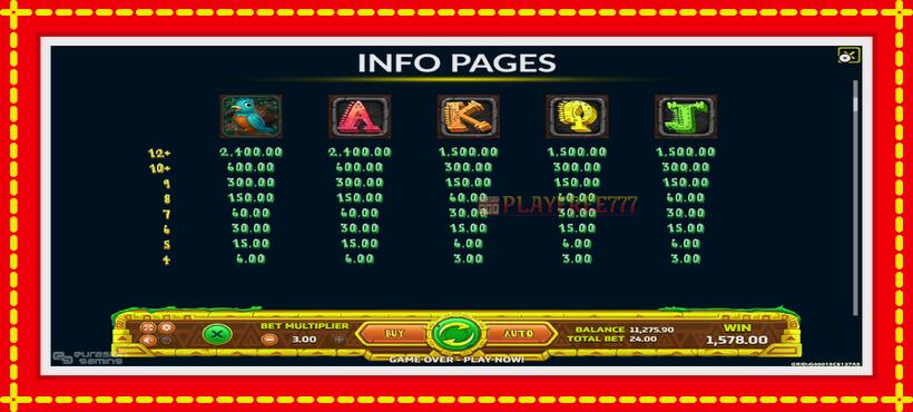 Slot machine Aztec Riches with access to free game online, picture 6