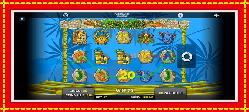 Slot machine Aztec Secrets with access to free game online, picture 3