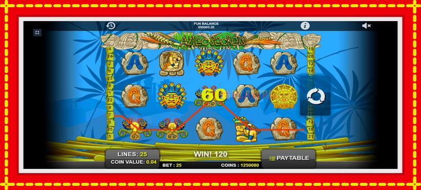 Slot machine Aztec Secrets with access to free game online, picture 5