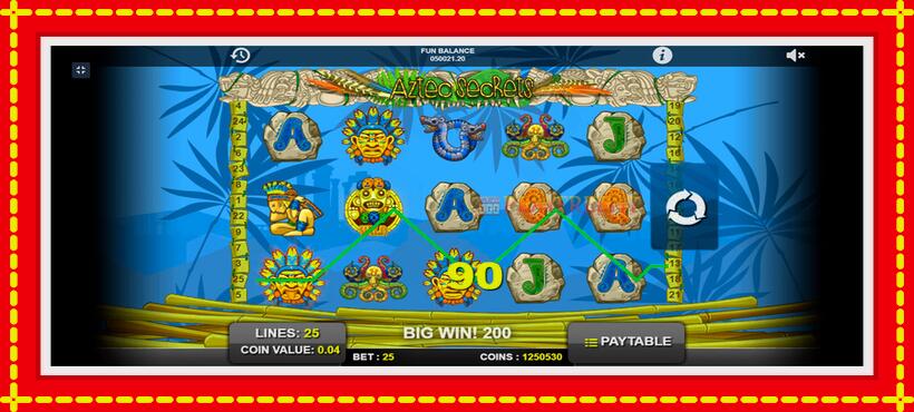 Slot machine Aztec Secrets with access to free game online, picture 7