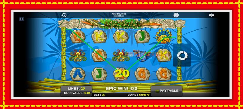 Slot machine Aztec Secrets with access to free game online, picture 9