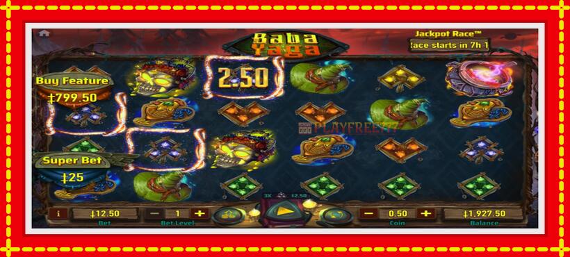 Slot machine Baba Yaga with access to free game online, picture 2