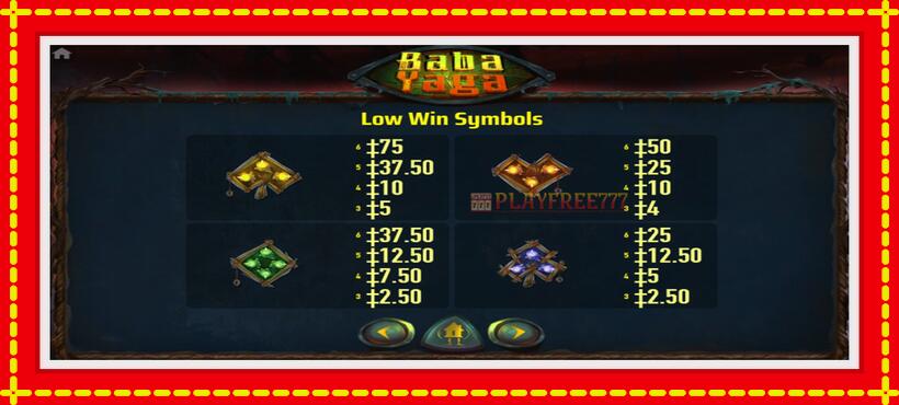 Slot machine Baba Yaga with access to free game online, picture 6