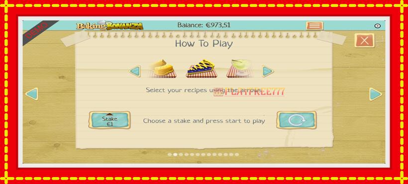 Slot machine Baking Bonanza with access to free game online, picture 6