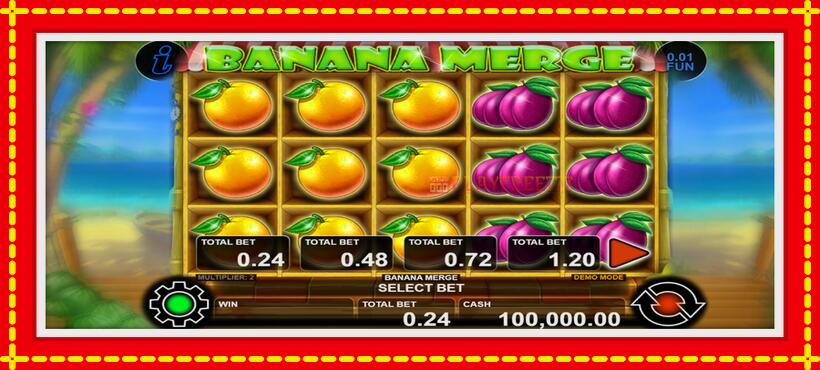 Slot machine Banana Merge with access to free game online, picture 1