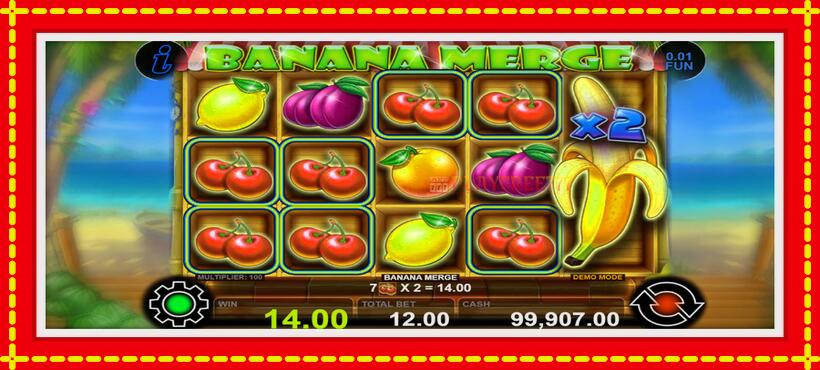 Slot machine Banana Merge with access to free game online, picture 4