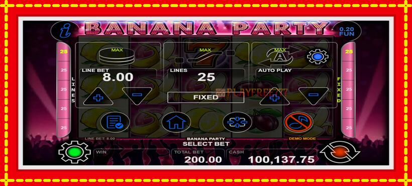 Slot machine Banana Party with access to free game online, picture 4