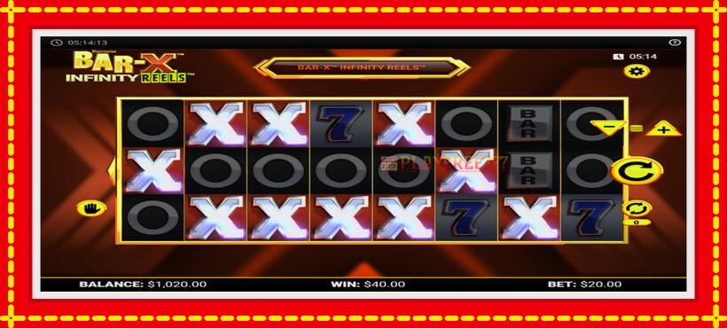 Slot machine Bar-X Infinity Reels with access to free game online, picture 3