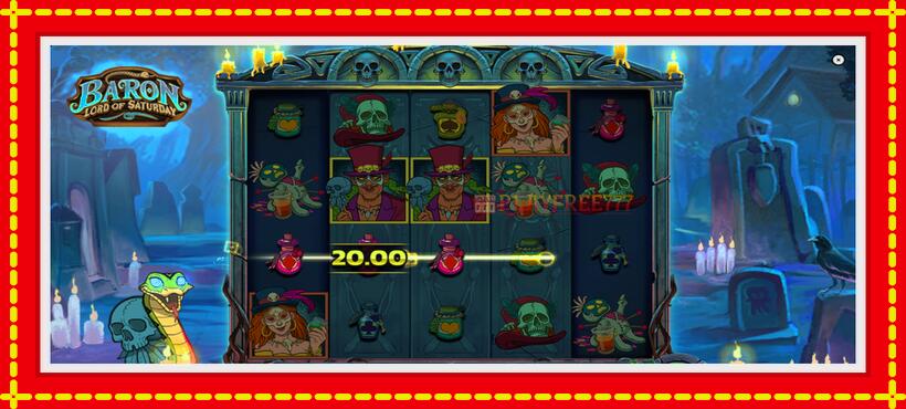 Slot machine Baron Lord of Saturday with access to free game online, picture 3