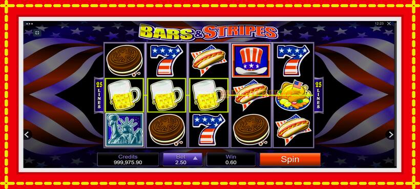 Slot machine Bars and Stripes with access to free game online, picture 3