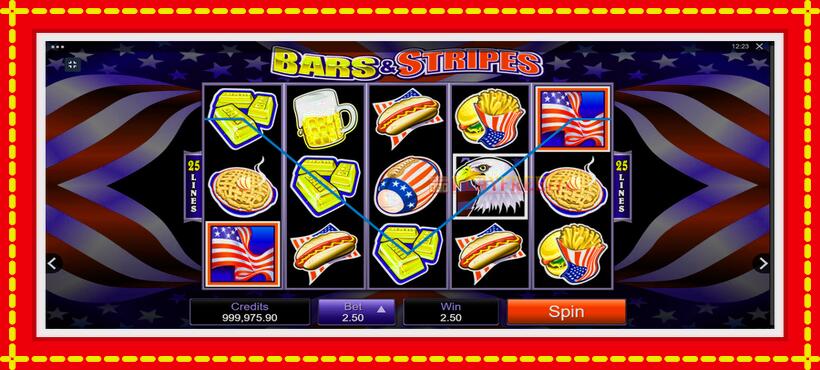 Slot machine Bars and Stripes with access to free game online, picture 4