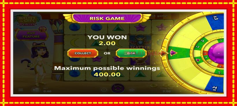 Slot machine Bastet & Cats Deluxe with access to free game online, picture 4