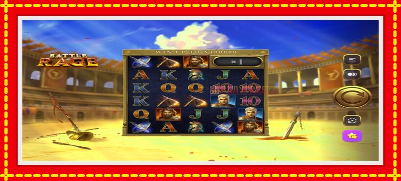 Slot machine Battle Rage with access to free game online, picture 1